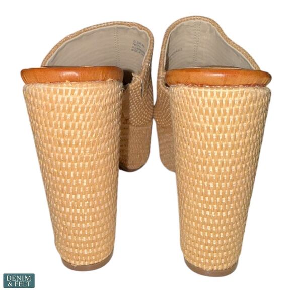 Jessica Simpson Camree Platform Slide Sandals Raffia Block Heels 7.5M NEW - Picture 11 of 14